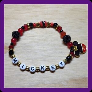 Mickey Mouse Friendship Bracelet, Size 8"